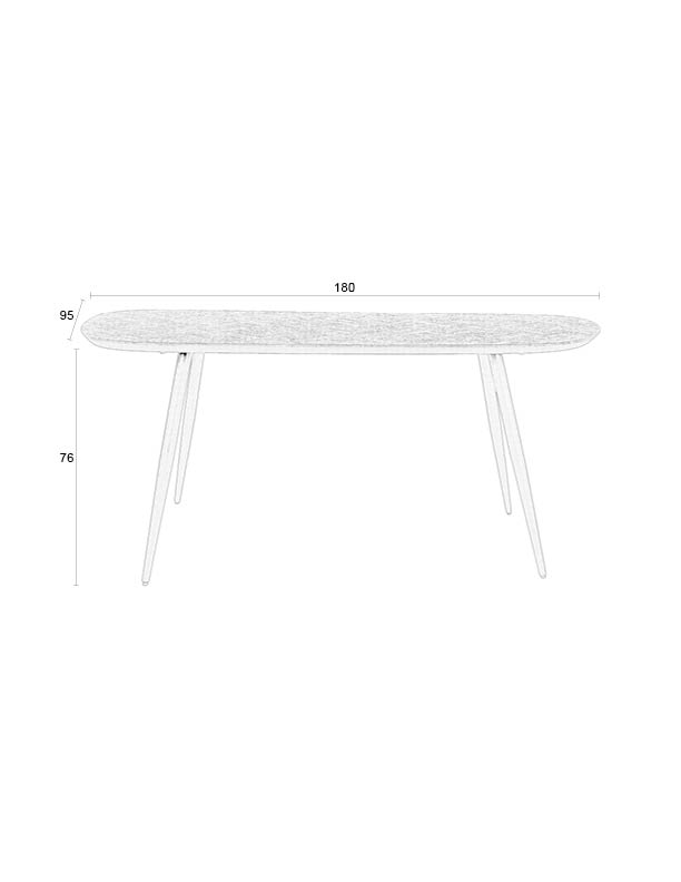 WHITE LABEL LIVING Webster spisebord, rektangulært, produktbillede 2 af 9, Spiseborde hos HomeNordic