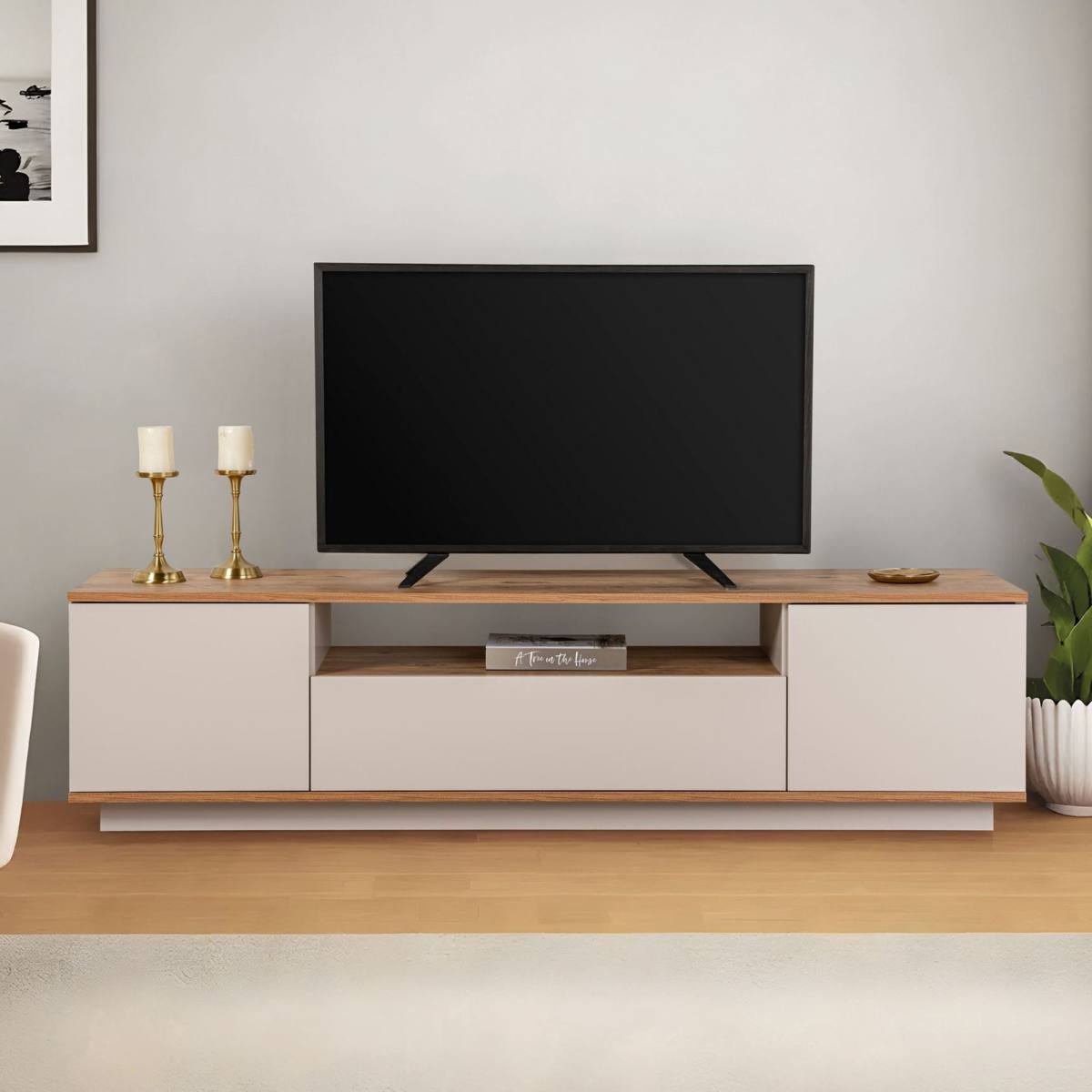 NORDVÄRK Veramont TV-bord, m. 3 låger, 1 hylde, produktbillede 7 af 8, TV-borde hos HomeNordic