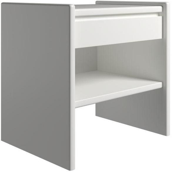 Krone sengebord 50 cm bred med 1 skuffe og 1 hylde, Sengeborde hos HomeNordic