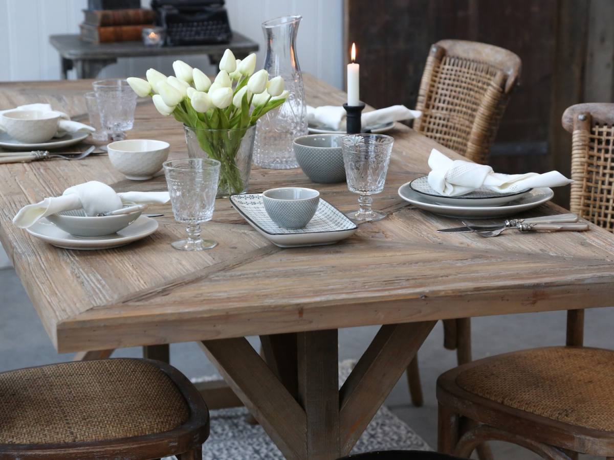CHIC ANTIQUE FRANSK SPISEBORD GENBRUGSTRÆ, produktbillede 4 af 24, Spiseborde hos HomeNordic