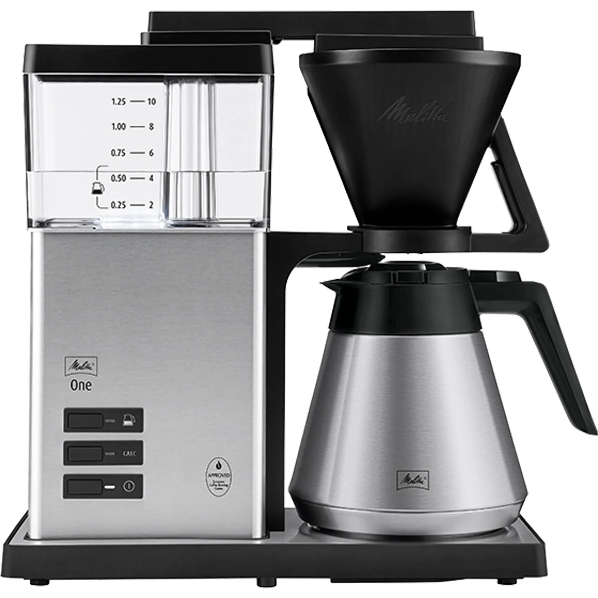 Melitta One Therm kaffemaskine, rustfrit stål, Kaffemaskiner hos HomeNordic