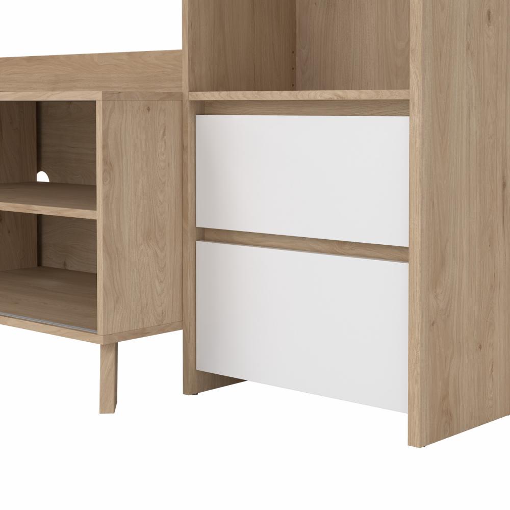 TVILUM Next TV-reol 1 skydelåge + 1 låge + 2 skuffer, produktbillede 10 af 14, Reoler hos HomeNordic