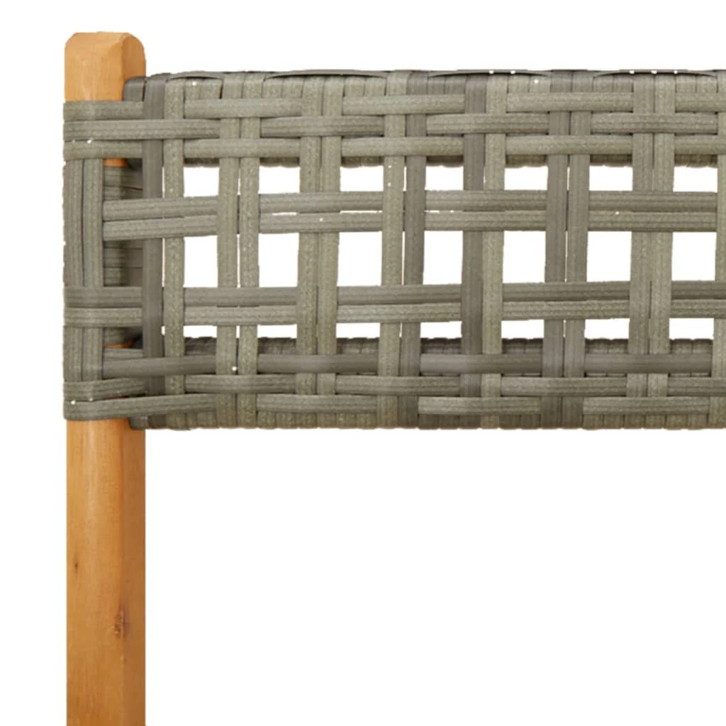 Bistrostole Massivt Akacietræ Og Polyrattan, produktbillede 9 af 22, Havestole i akacietræ hos HomeNordic