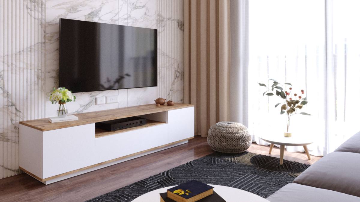 NORDVÄRK FR7 TV-bord, m. 3 låger og 1 hylde, produktbillede 7 af 12, TV-borde hos HomeNordic