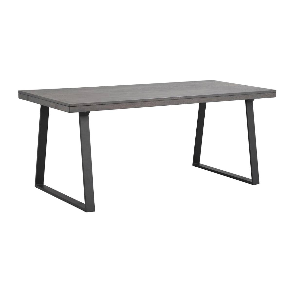 ROWICO Brooklyn spisebord brun træ og sort metal (170x95), produktbillede 2 af 2, Spiseborde hos HomeNordic