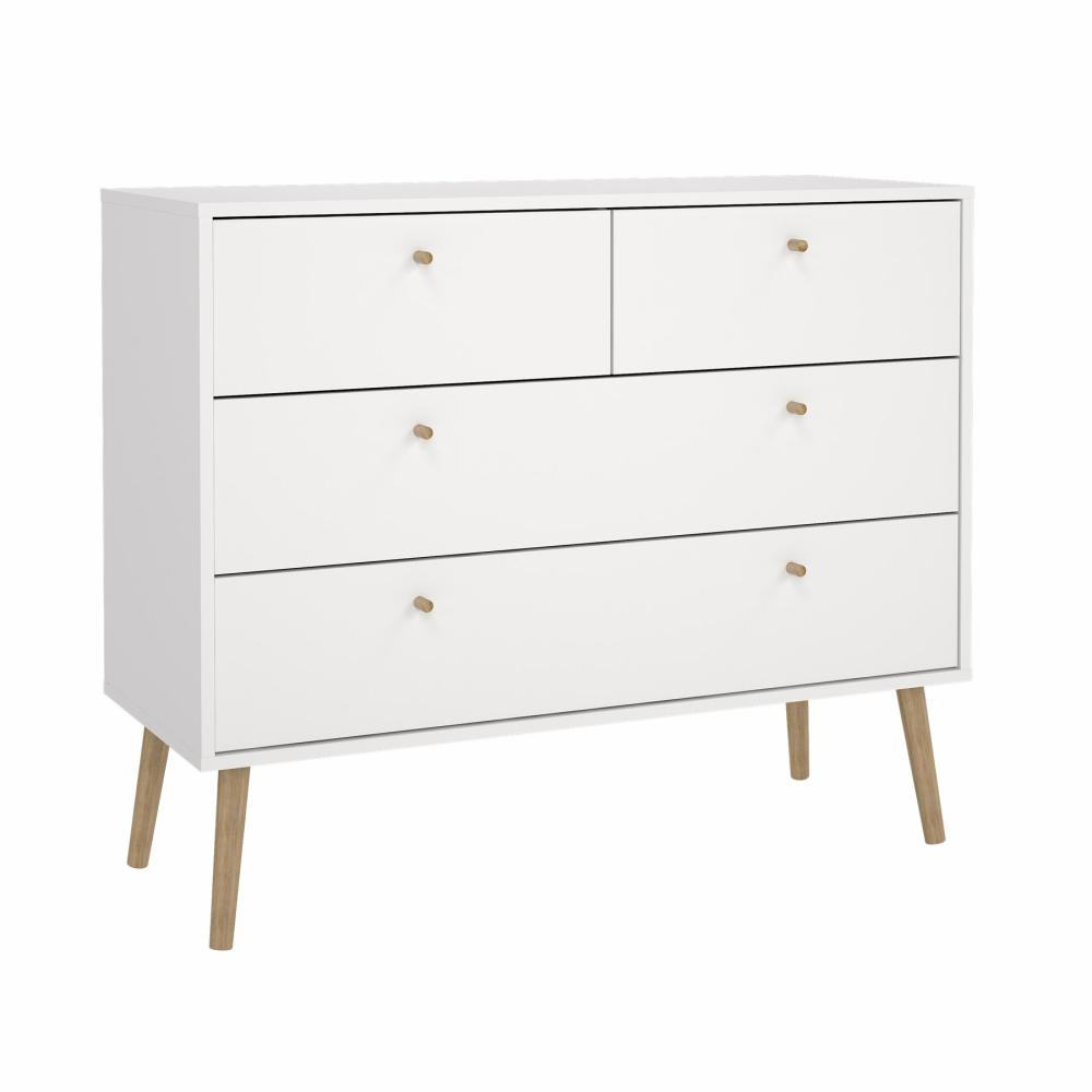 Esbjerg kommode 100 cm bred i hvid, Kommoder hos HomeNordic
