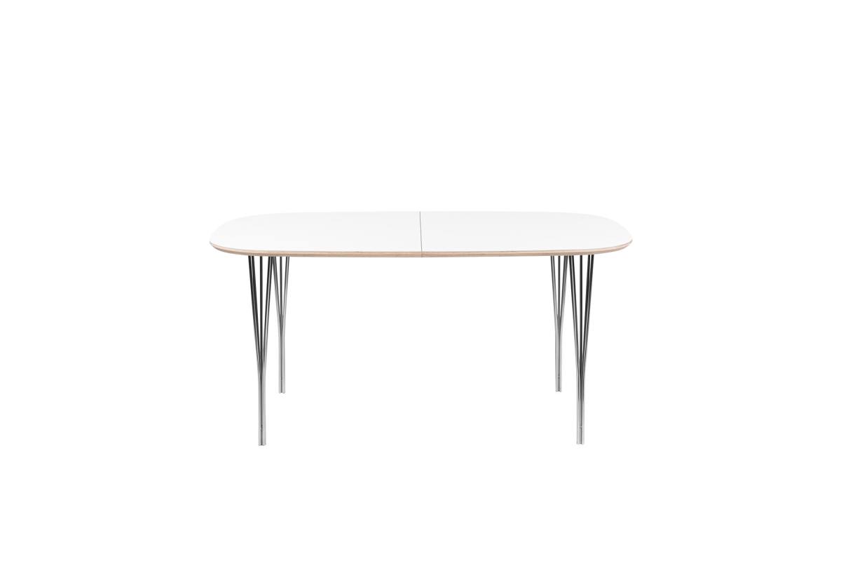 HASLEV SYMPHONY SPISEBORD 88 HVID LAMINAT METALBEN -150, Spiseborde hos HomeNordic