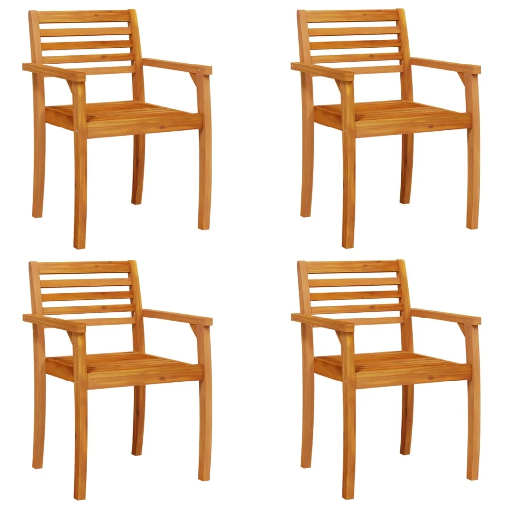 Havestole 59x55x85 Cm Massivt Akacietræ, produktbillede 2 af 11, Havestole i akacietræ hos HomeNordic