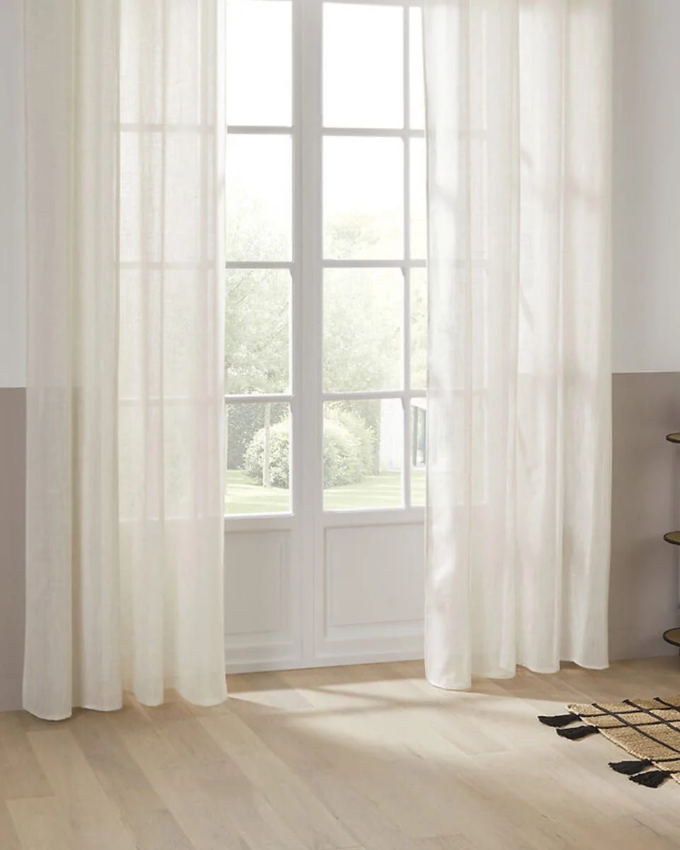 ALLA – Let gardin i hørblanding, Beige, produktbillede 3 af 6, Gardiner hos HomeNordic