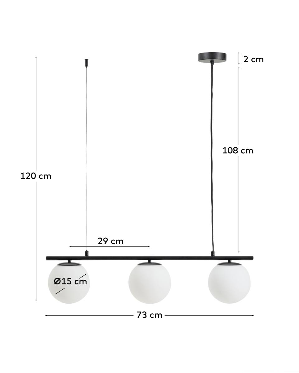 KAVE HOME Brisia loftlampe, produktbillede 2 af 6, Loftlamper hos HomeNordic