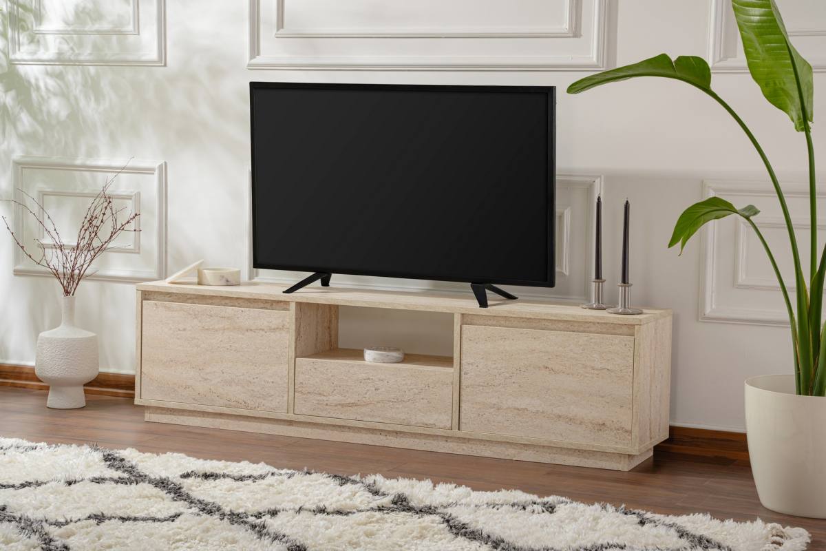 NORDVÄRK Vanguard TV-bord, m. 3 låger og 1 rum, produktbillede 2 af 11, TV-borde hos HomeNordic