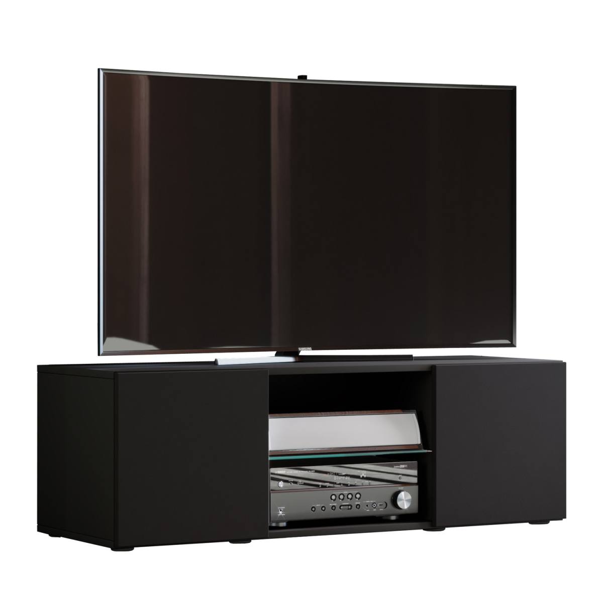 Lowina 115 TV-bord, m. 2 låger og 1 hylde, TV-borde hos HomeNordic