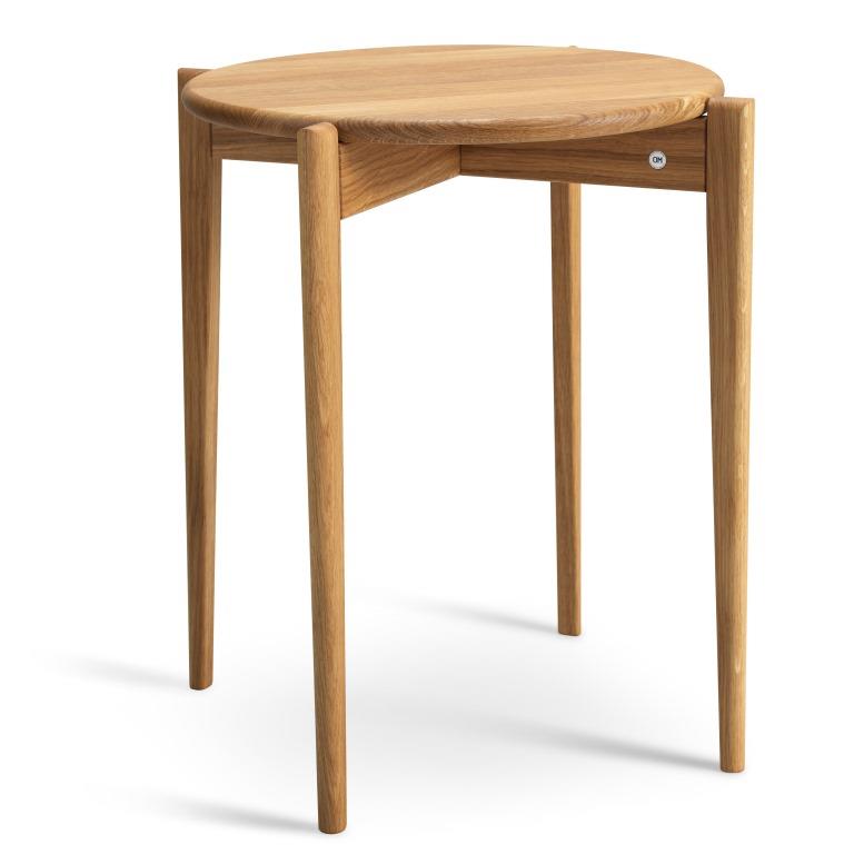 Swish, Rundt hjørnebord i massiv eg og fem forskellige finish. Ø 51 x, produktbillede 5 af 24, Nordisk design hos HomeNordic