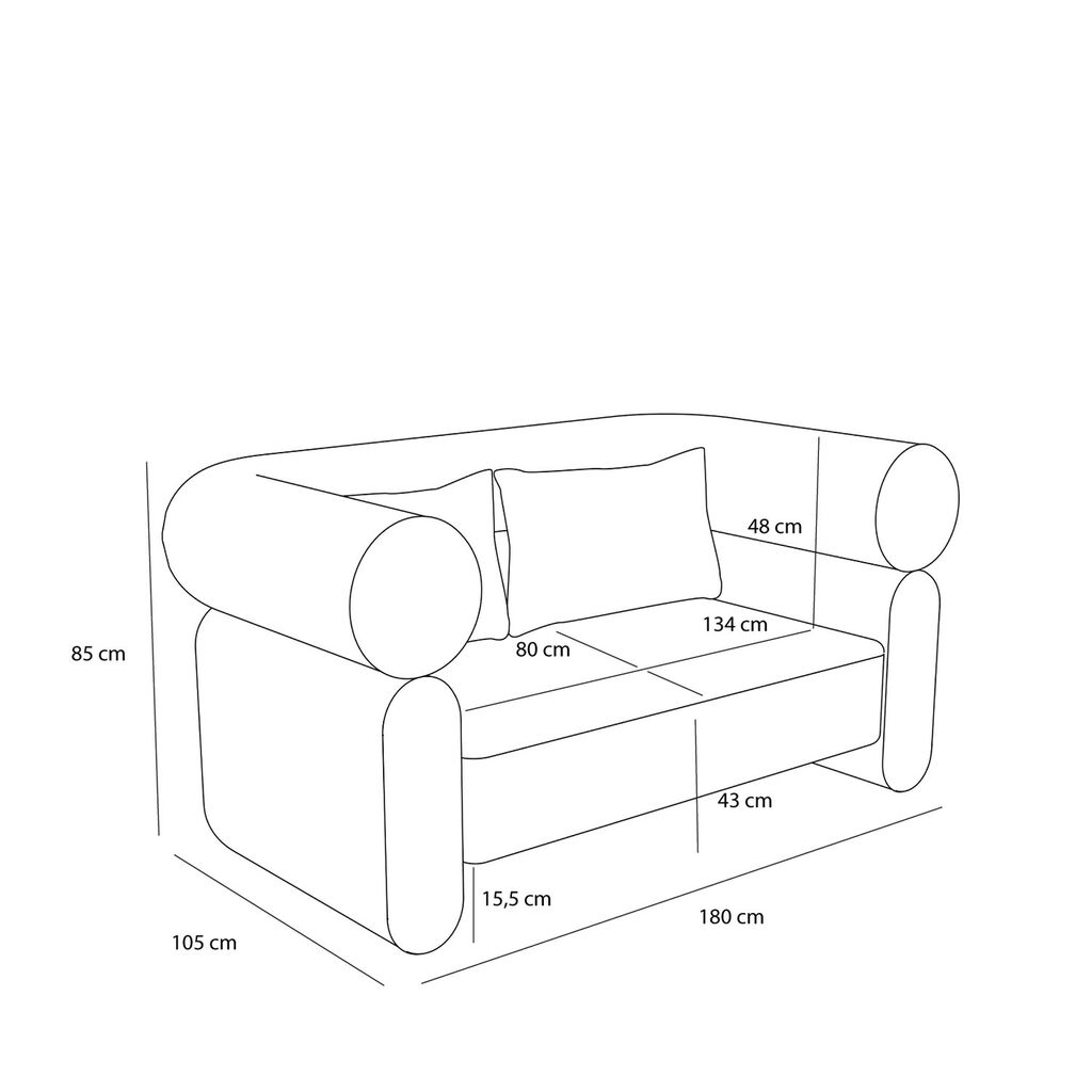 HÜBSCH VERA SOFA GRÅ, Sofaer hos HomeNordic