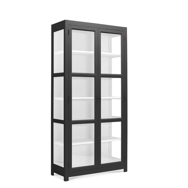 LIVINGOODIES LILLE CARLINGTON EDGE SORT/ -100, produktbillede 2 af 3, Vitrineskabe hos HomeNordic