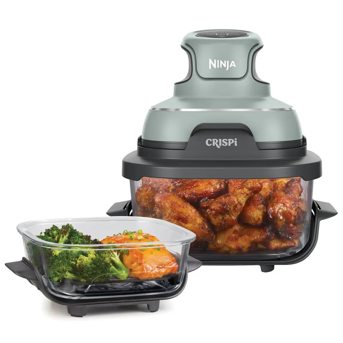 Crispi Airfryer, salviegrøn, produktbillede 4 af 7, Airfryers hos HomeNordic