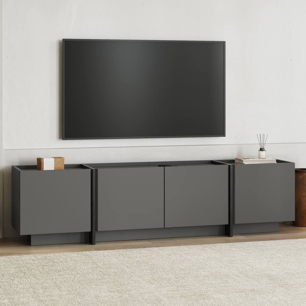 FUNZI LIVING Lowen TV-bord, m 4 låger, produktbillede 5 af 9, TV-borde hos HomeNordic