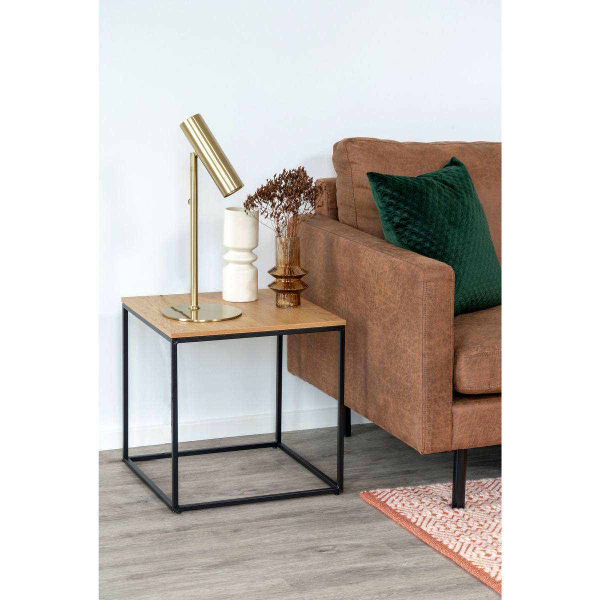 Zeta - Hjørnebord i egetræslook, produktbillede 9 af 12, Moderne designs hos HomeNordic