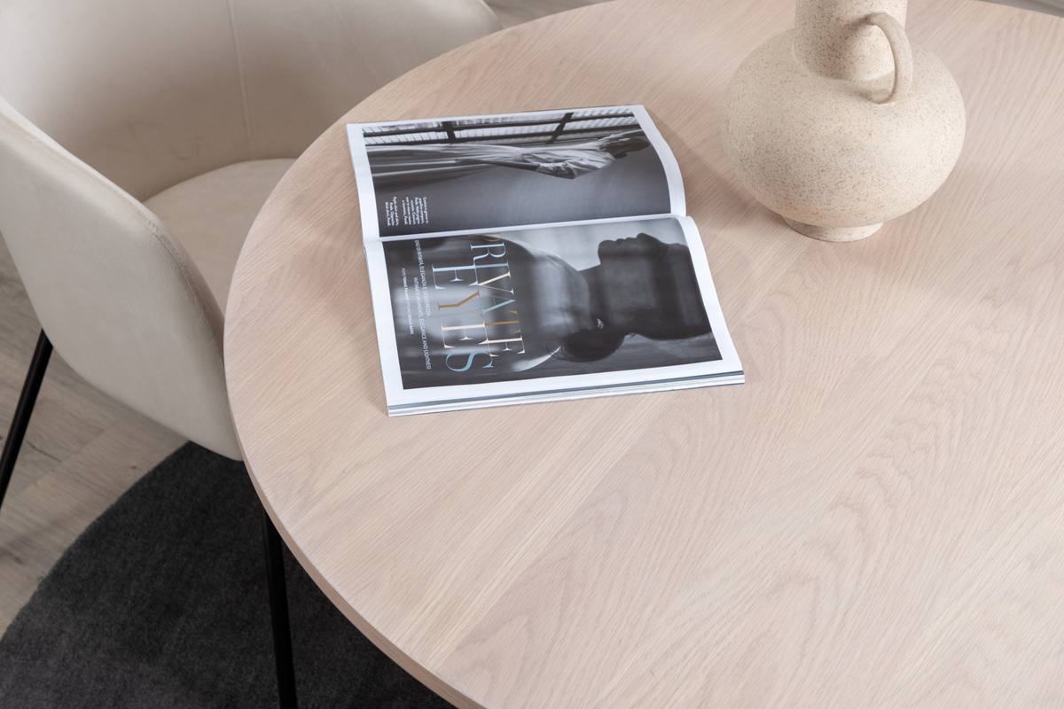 VENTURE DESIGN Bianca spisebord, rund, produktbillede 7 af 11, Spiseborde hos HomeNordic