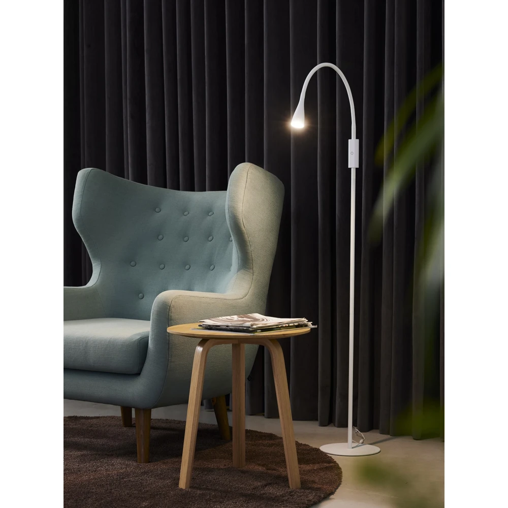 Twist LED Gulvlampe På 3W Med Touch Dæmp iHvid, Gulvlamper hos HomeNordic