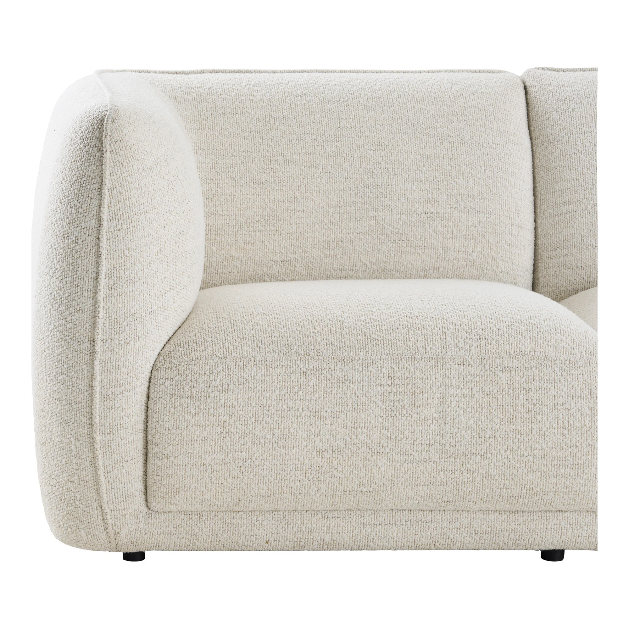 HOUSE NORDIC NOOR LOUNGESOFA HØJERSTILLET 2 PUDER HVID, produktbillede 2 af 6, Sofaer hos HomeNordic