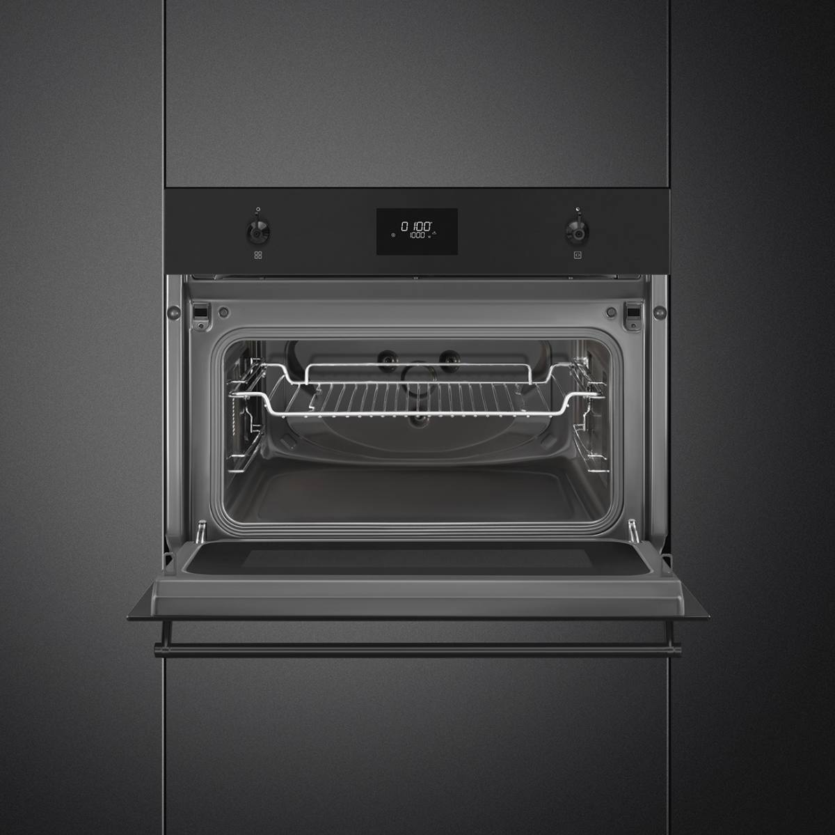 SMEG Indbygningsmikroovn SO4301M0N, produktbillede 3 af 8, Ovne hos HomeNordic