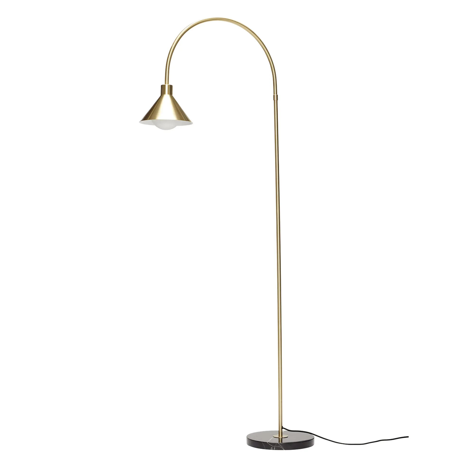 Pipe - Gulvlampe i Sort Messing, Gulvlamper hos HomeNordic
