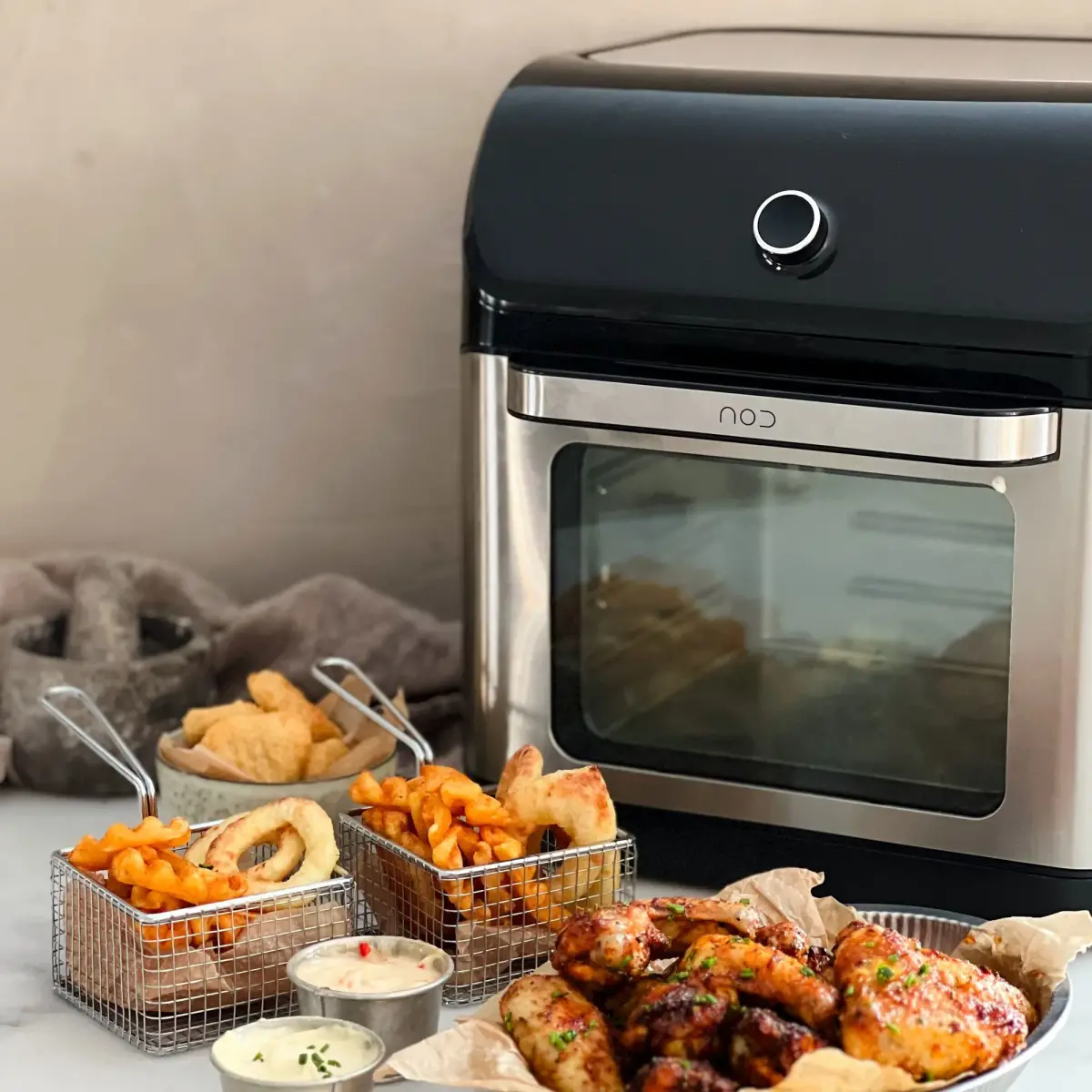 Airfryer ovn 12 L, Tørre- og varmluftsovn, produktbillede 2 af 6, Airfryers hos HomeNordic