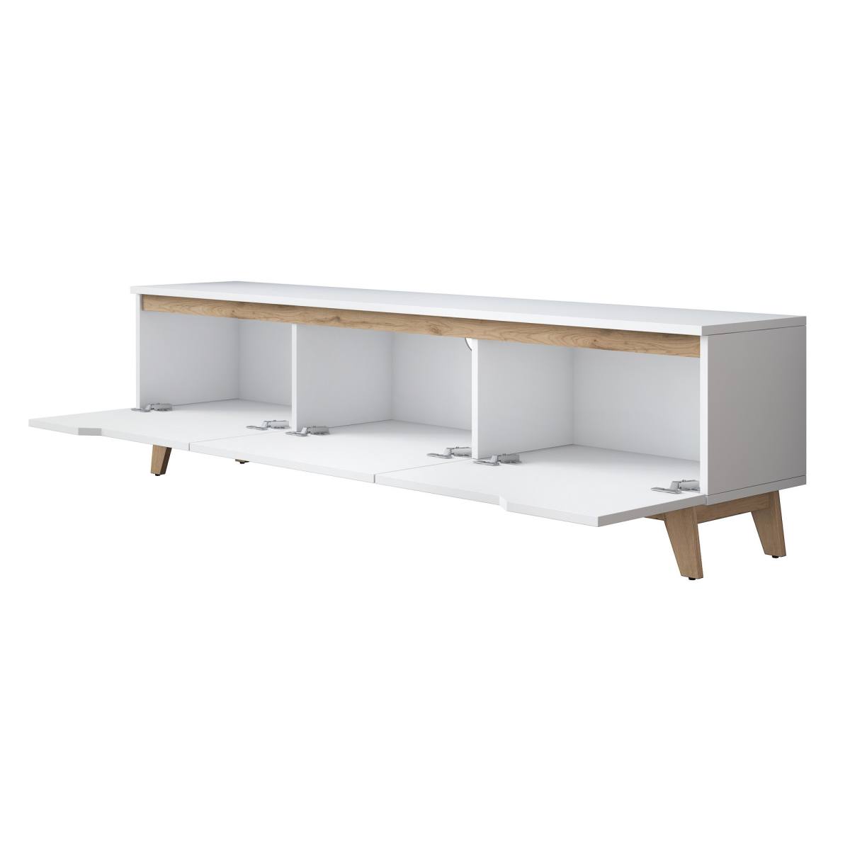 NORDVÄRK D1 TV-bord, m. 3 låger, produktbillede 5 af 10, TV-borde hos HomeNordic