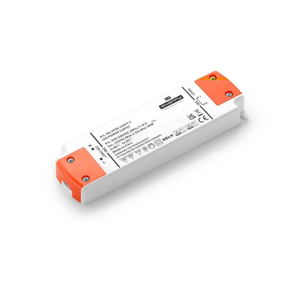 Snappy 30W / 12V DC dæmpbar strømforsyning, Strømforsyninger hos HomeNordic