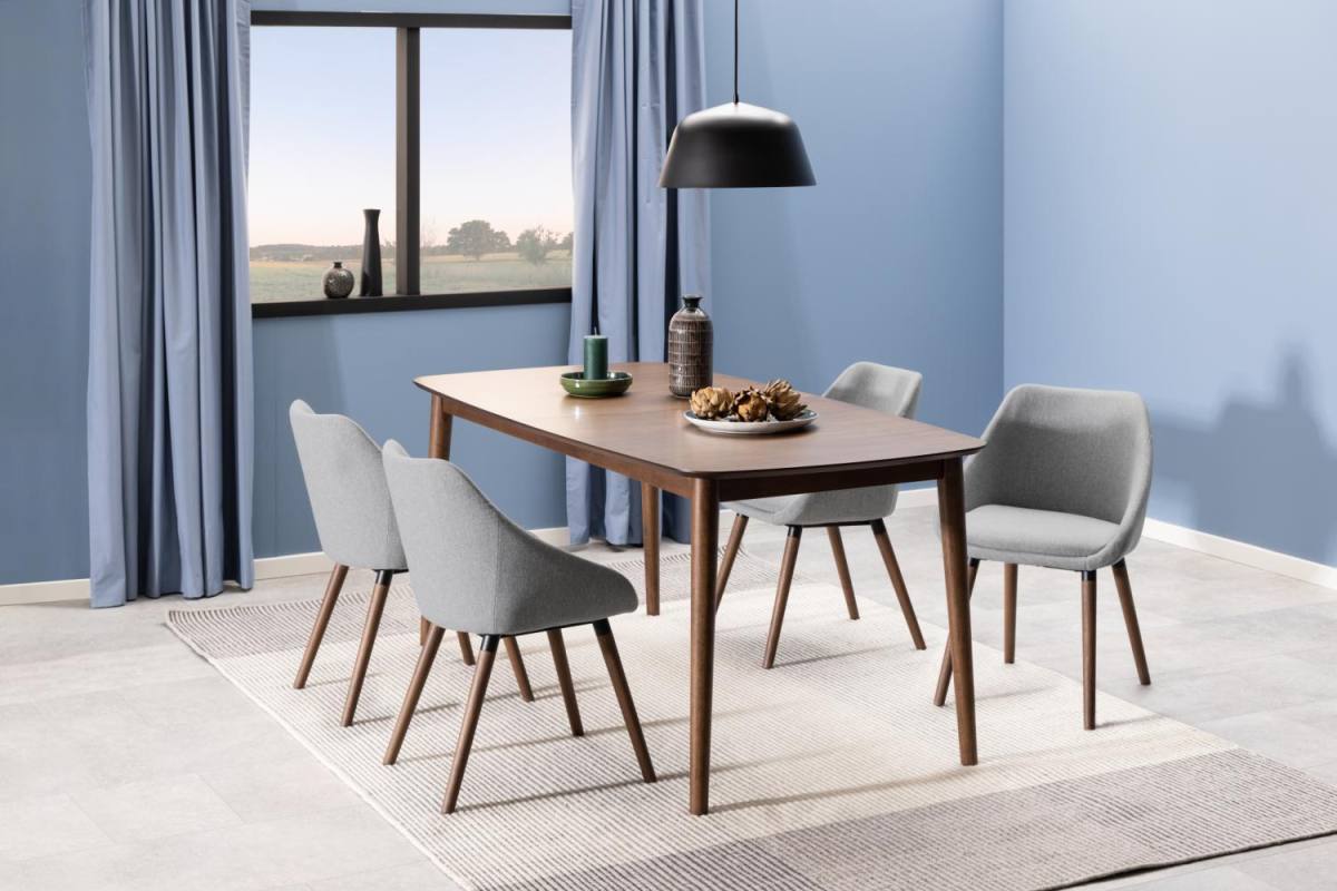 ACT NORDIC Montreux spisebord, m. butterflybordplade, produktbillede 7 af 7, Spiseborde hos HomeNordic