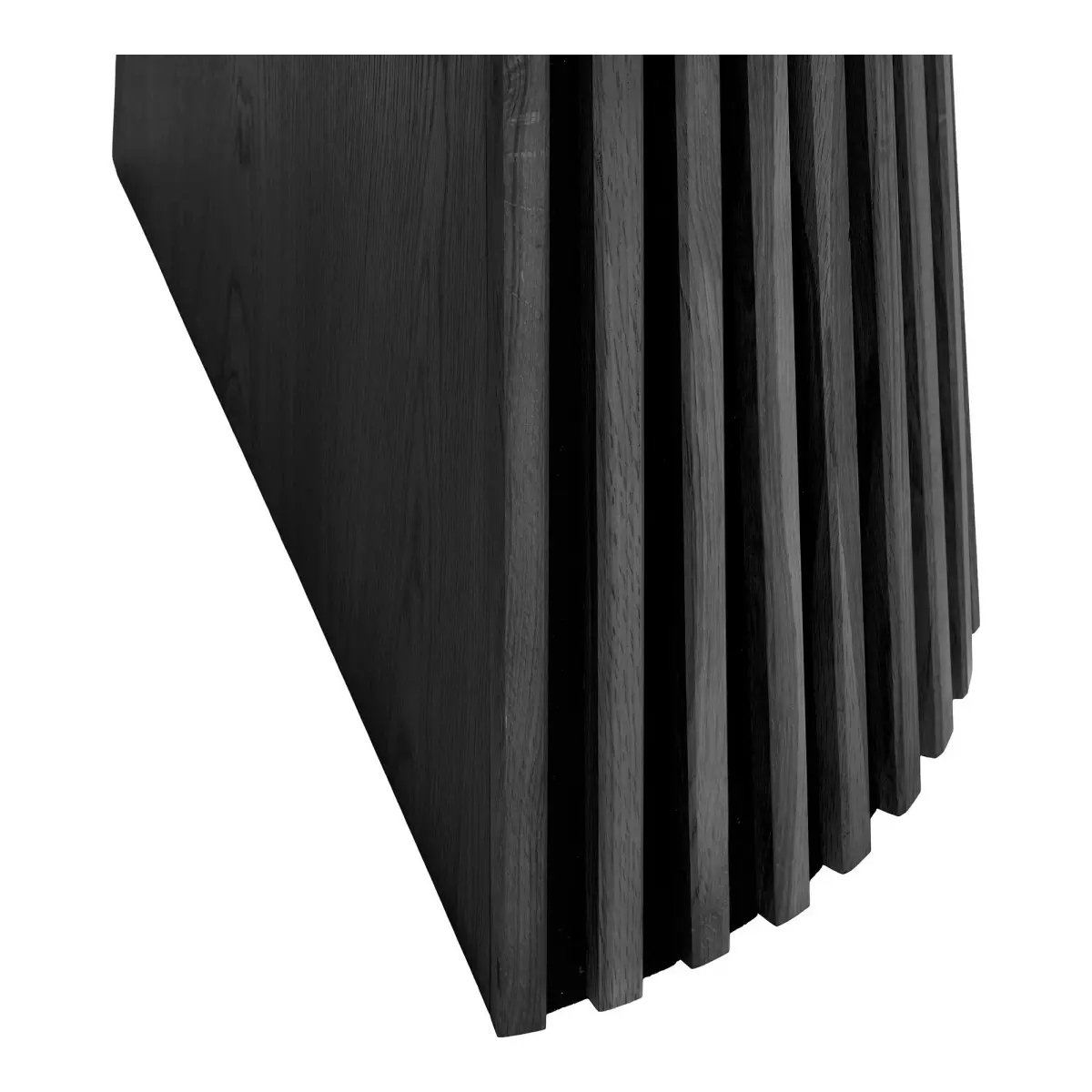 Osaka Spisebord - Spisebord, Egefiner, Sort, Inkl. To Tillægsplader 120X200-250-300X75 Cm – billede 4