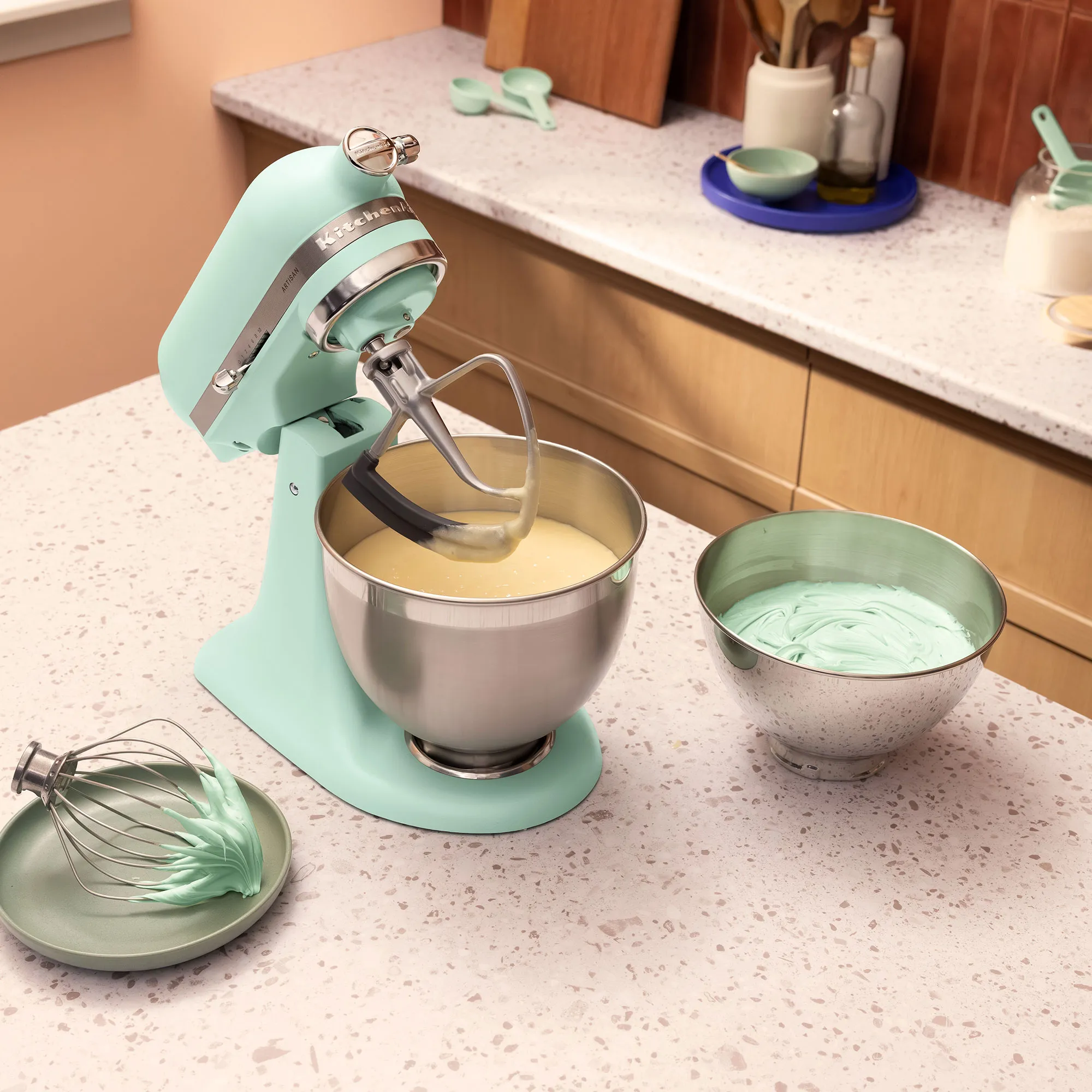 KitchenAid Artisan 5KSM195PSESD Røremaskine 2026 4,7 liter, spearmint, produktbillede 5 af 6, Røremaskiner hos HomeNordic