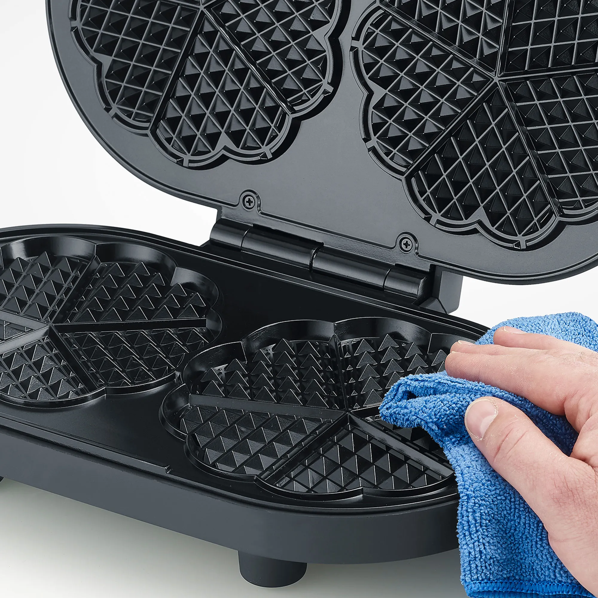 WA 2118 dobbelt vaffeljern, sort, produktbillede 4 af 6 hos HomeNordic
