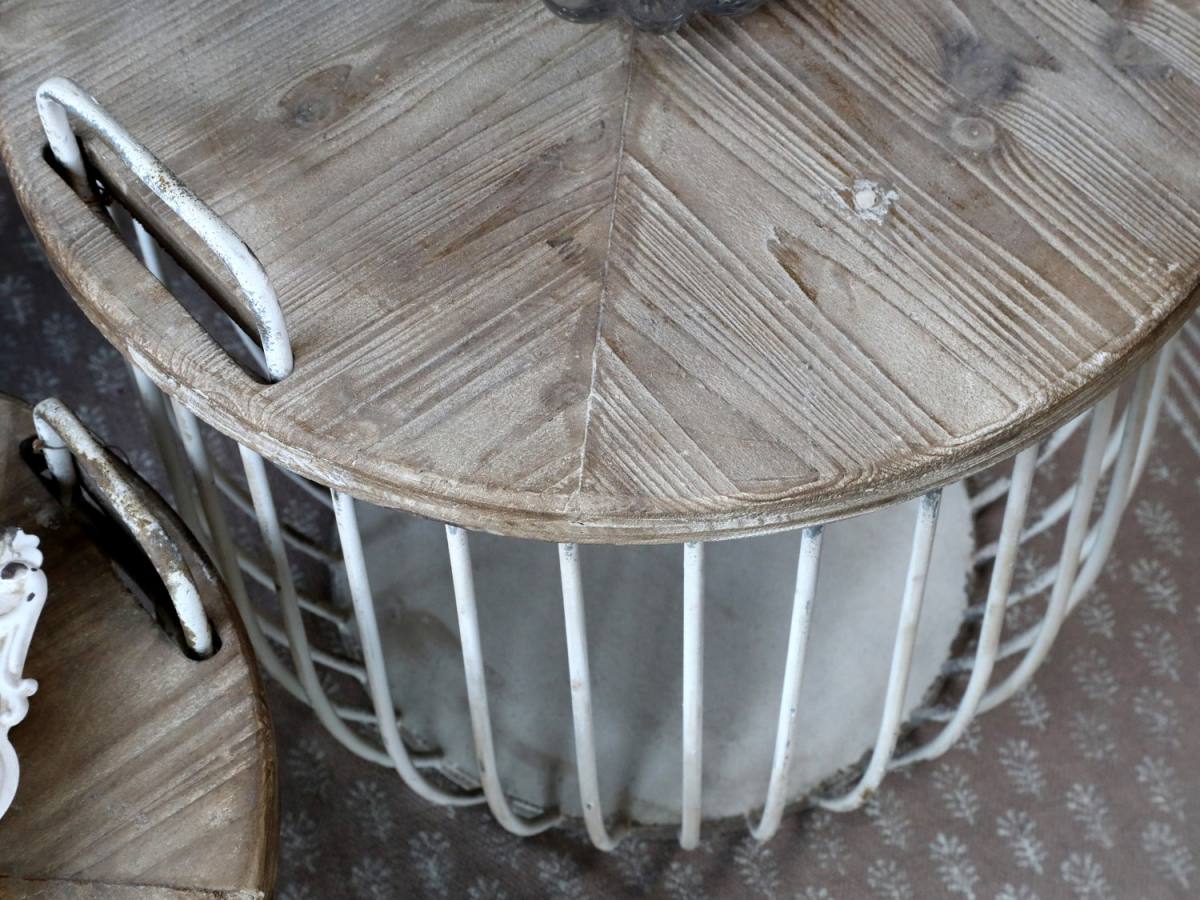 CHIC ANTIQUE SOFABORD M/TRÆLÅG HVID, produktbillede 5 af 21, Sideborde hos HomeNordic