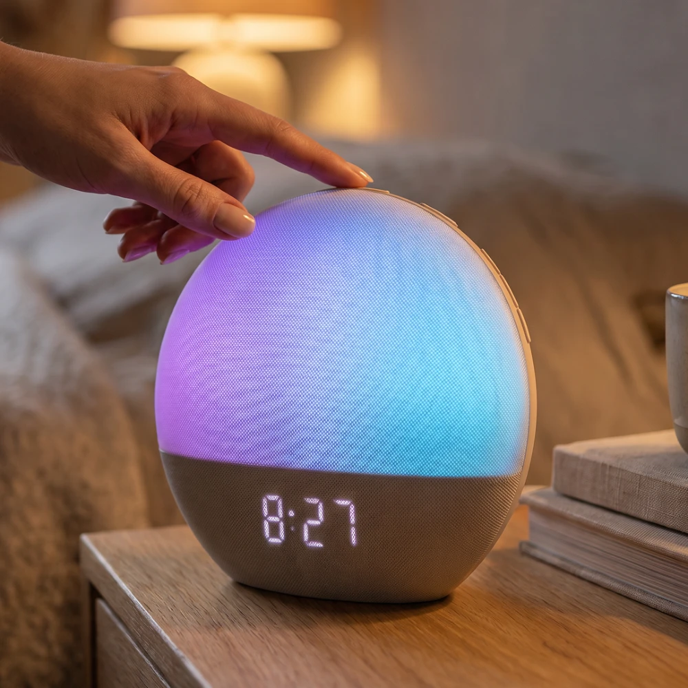 Wake-up Light Vækkeur, Solopgangseffekt, Bordlamper hos HomeNordic