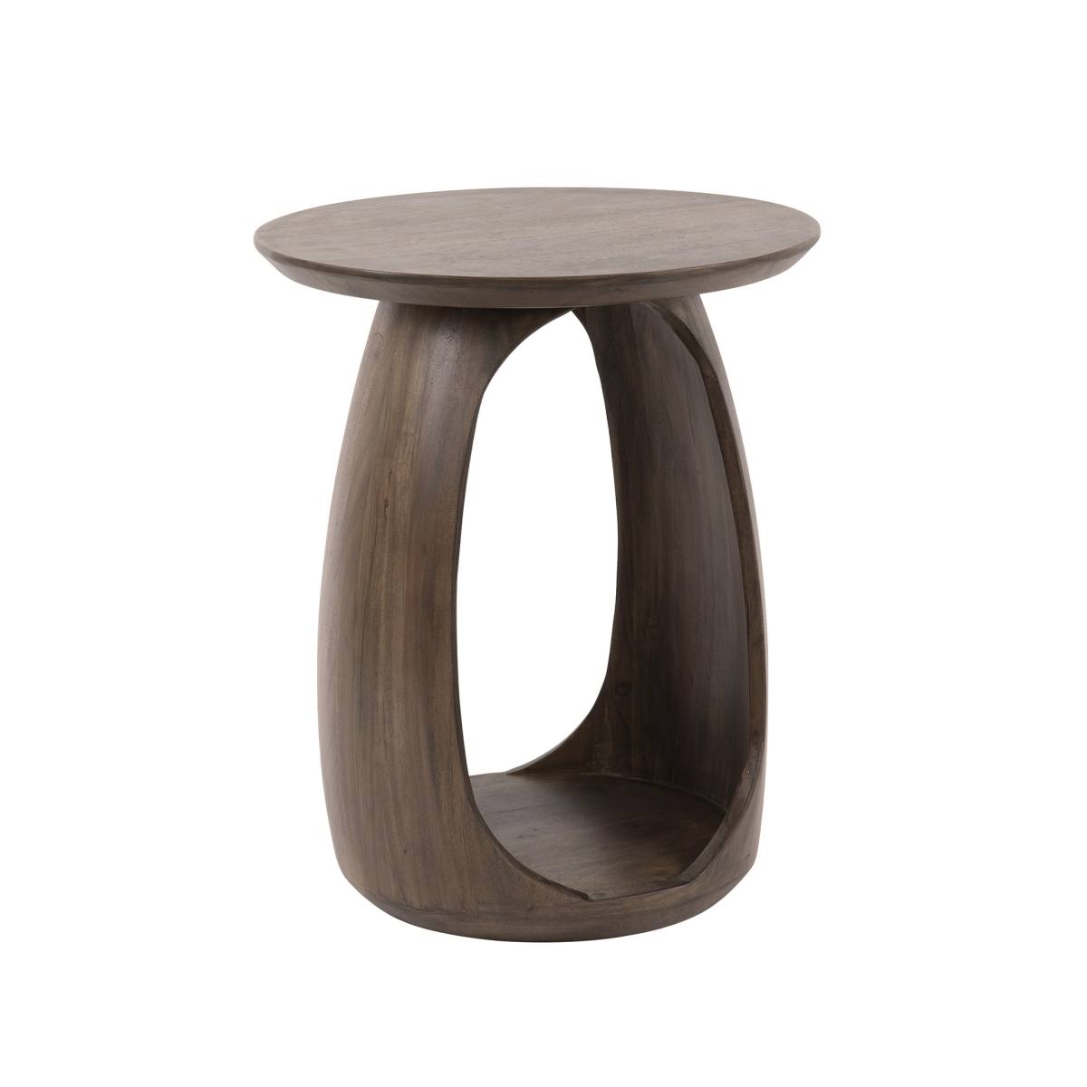 Girona - Sofabord i massiv mørkebrun akacietræ, højde 56 cm., produktbillede 2 af 6, Moderne designs hos HomeNordic