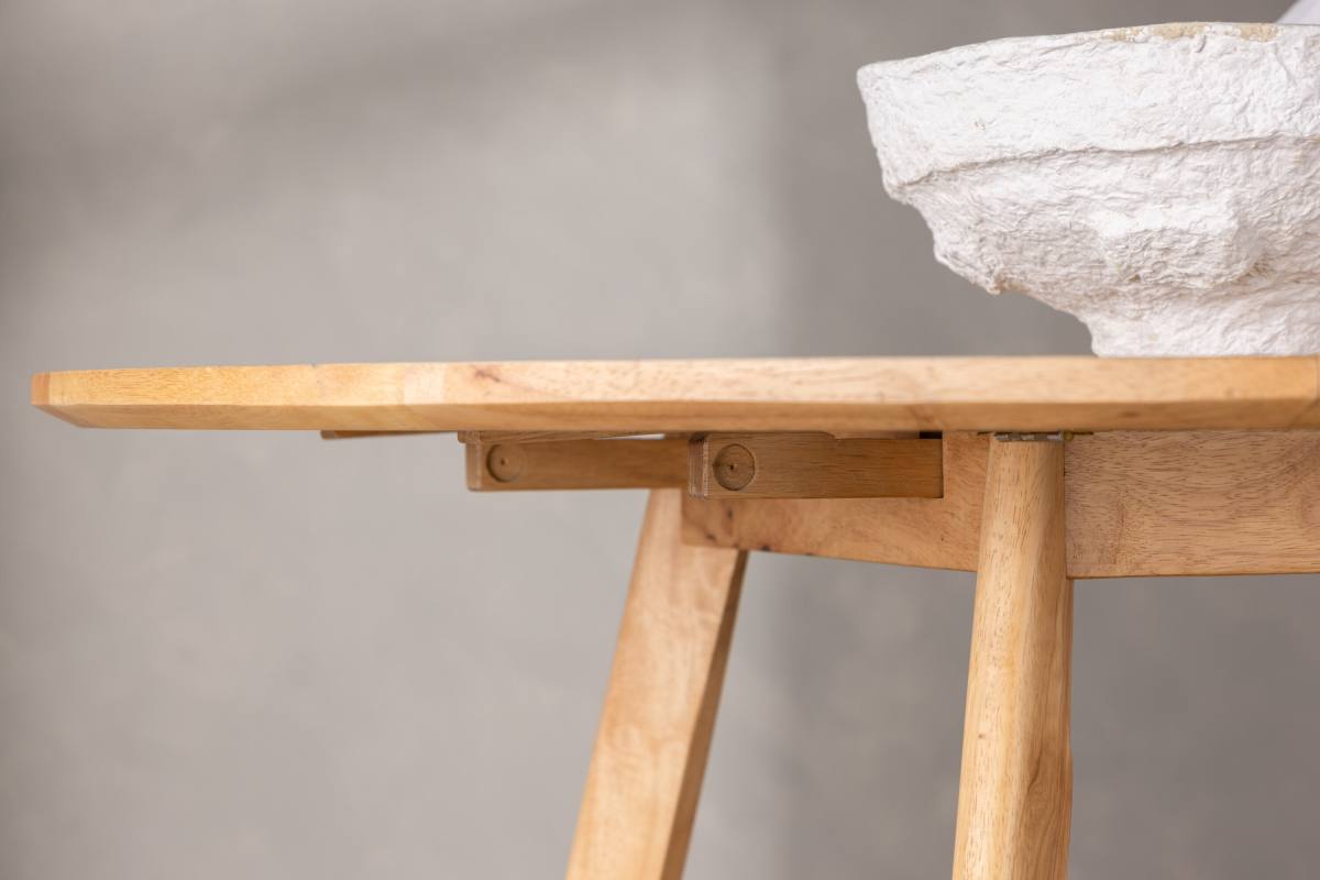 VENTURE DESIGN Yakidon spisebord, m. klap, rund, produktbillede 15 af 19, Spiseborde hos HomeNordic