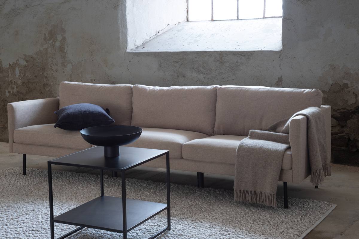 Polar - Sofa 3-personers i brunt stof – billede 3
