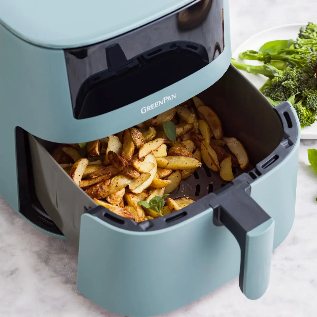 Bistro Airfryer XL smokey blue, produktbillede 4 af 5, Airfryers hos HomeNordic
