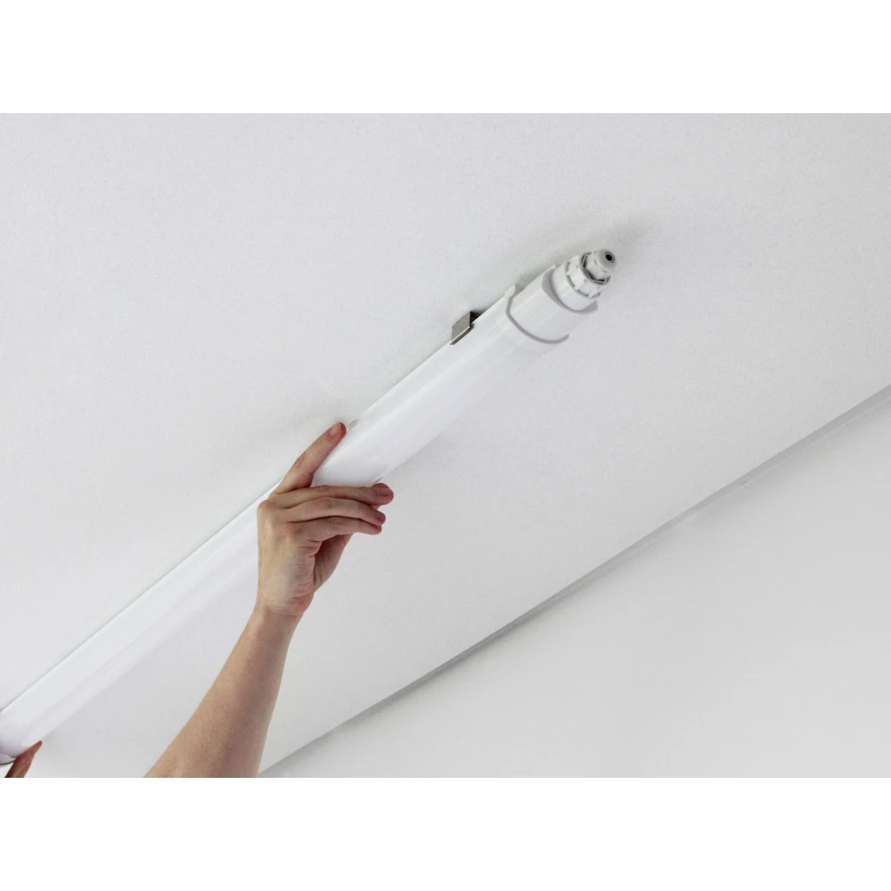 120cm 36W vandtæt komplet LED armatur, Gennemfortrådet, LED-armaturer hos HomeNordic