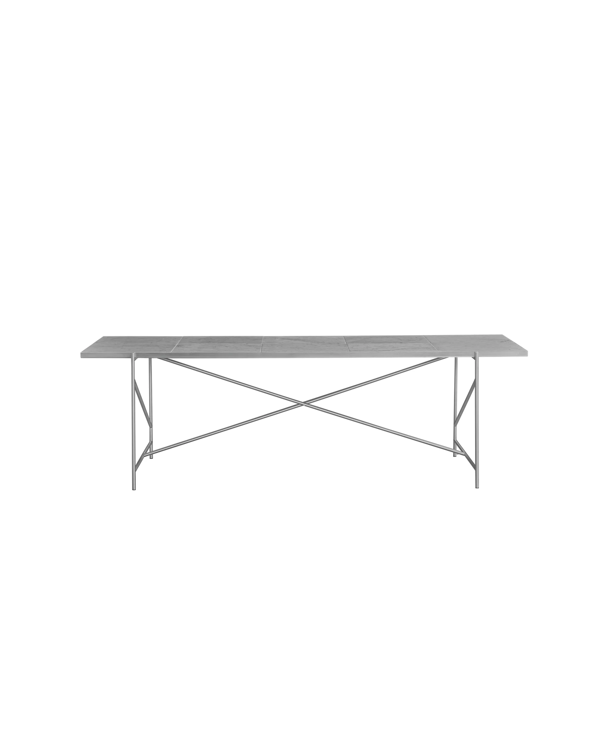 HANDVÄRK DINING TABLE STAINLESS STEAL LYSEGRÅ, Spiseborde hos HomeNordic