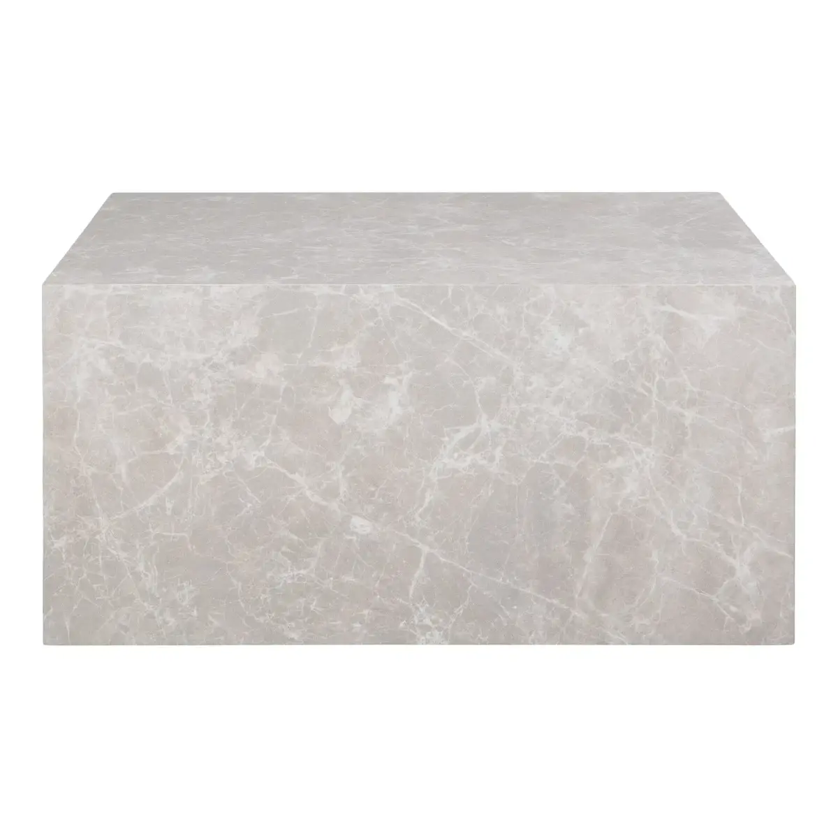 Sofabord - Marmor look - Beige - 60x80x40 cm – billede 4