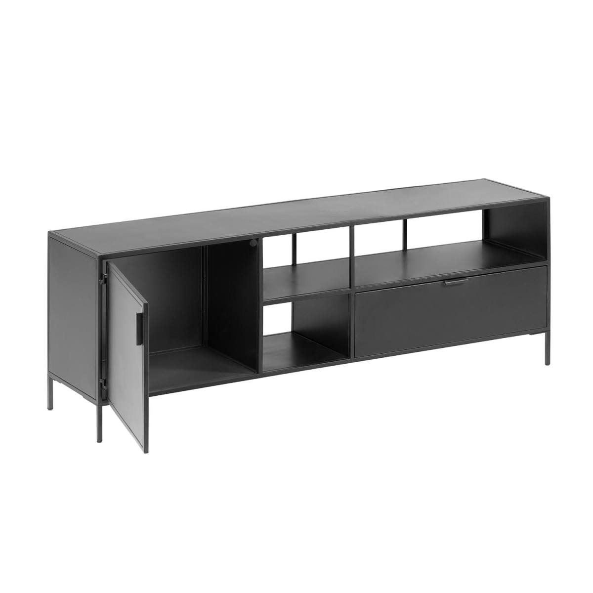 KAVE HOME Shantay TV-bord, m. 1 låge og 1 skuffe, produktbillede 3 af 11, TV-borde hos HomeNordic
