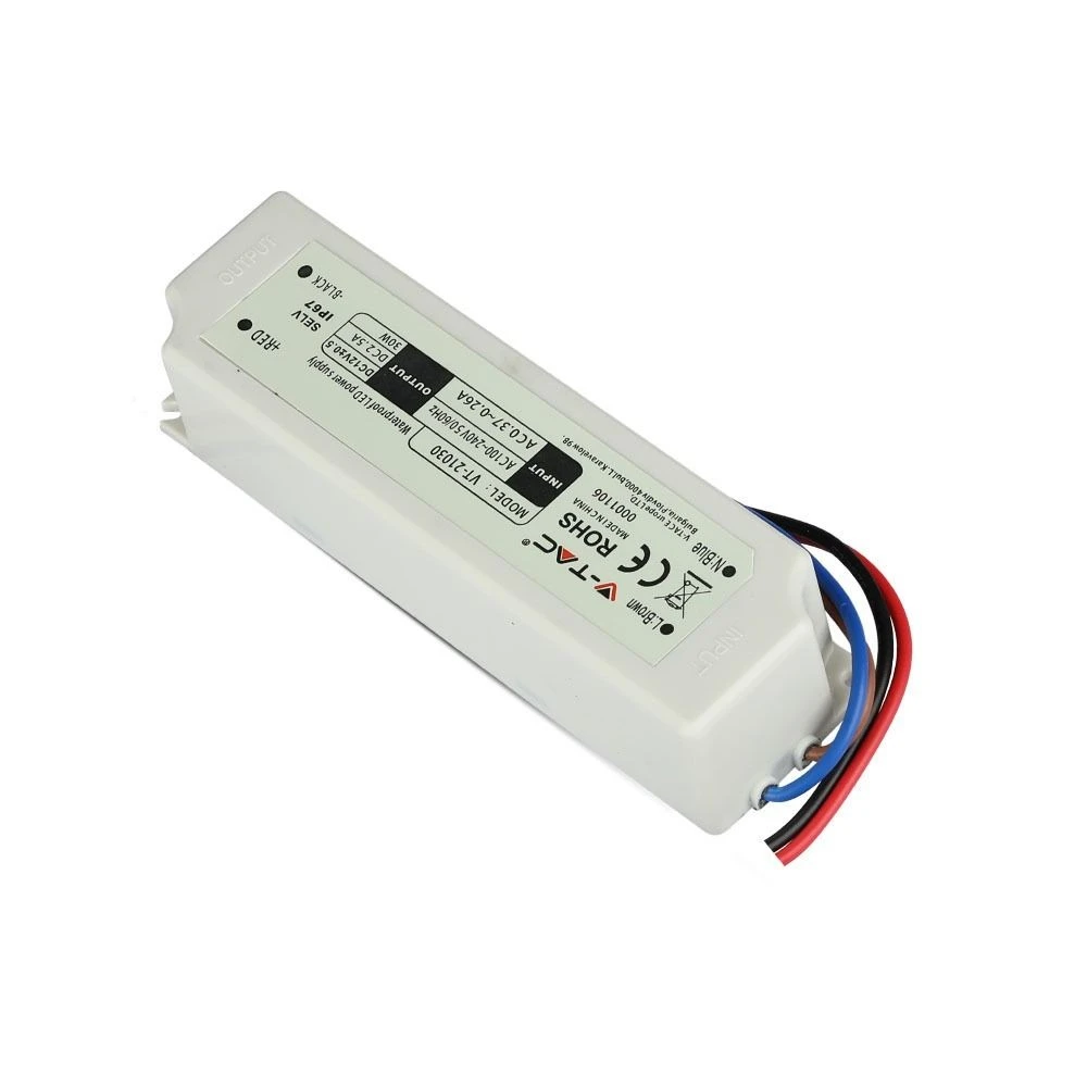 30W / 12V DC strømforsyning, Strømforsyninger hos HomeNordic