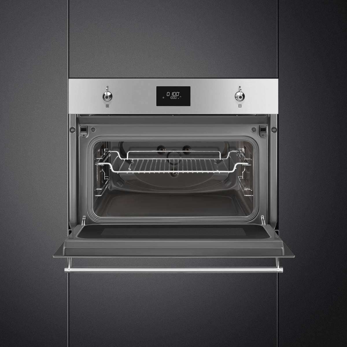 SMEG Indbygningsmikroovn SO4301M0X, produktbillede 3 af 7, Ovne hos HomeNordic