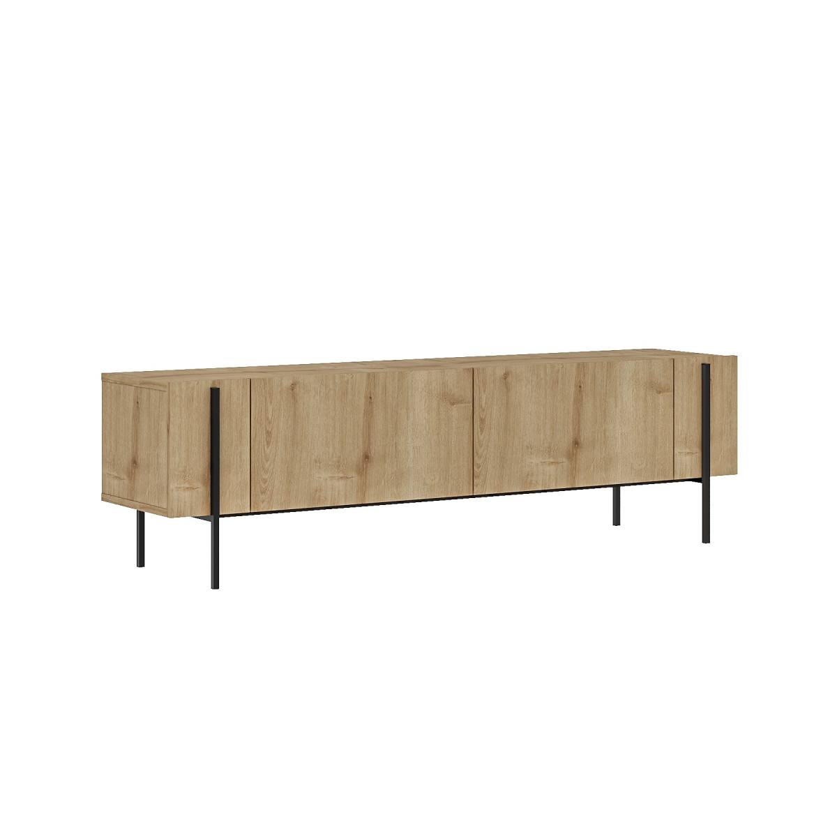NORDVÄRK Herman TV-bord, m. 2 låger, produktbillede 3 af 8, TV-borde hos HomeNordic