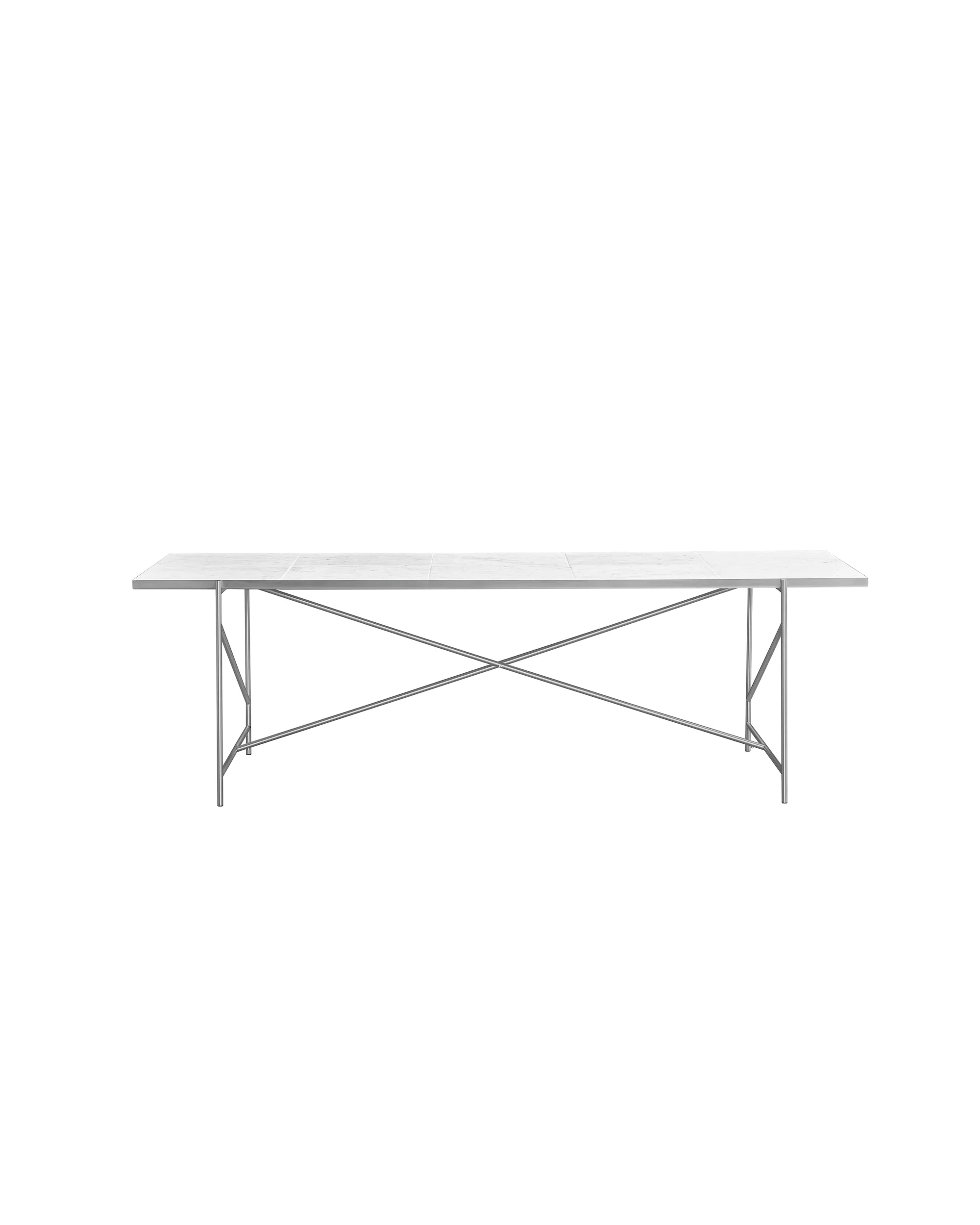 HANDVÄRK DINING TABLE STAINLESS STEEL HVID, Spiseborde hos HomeNordic