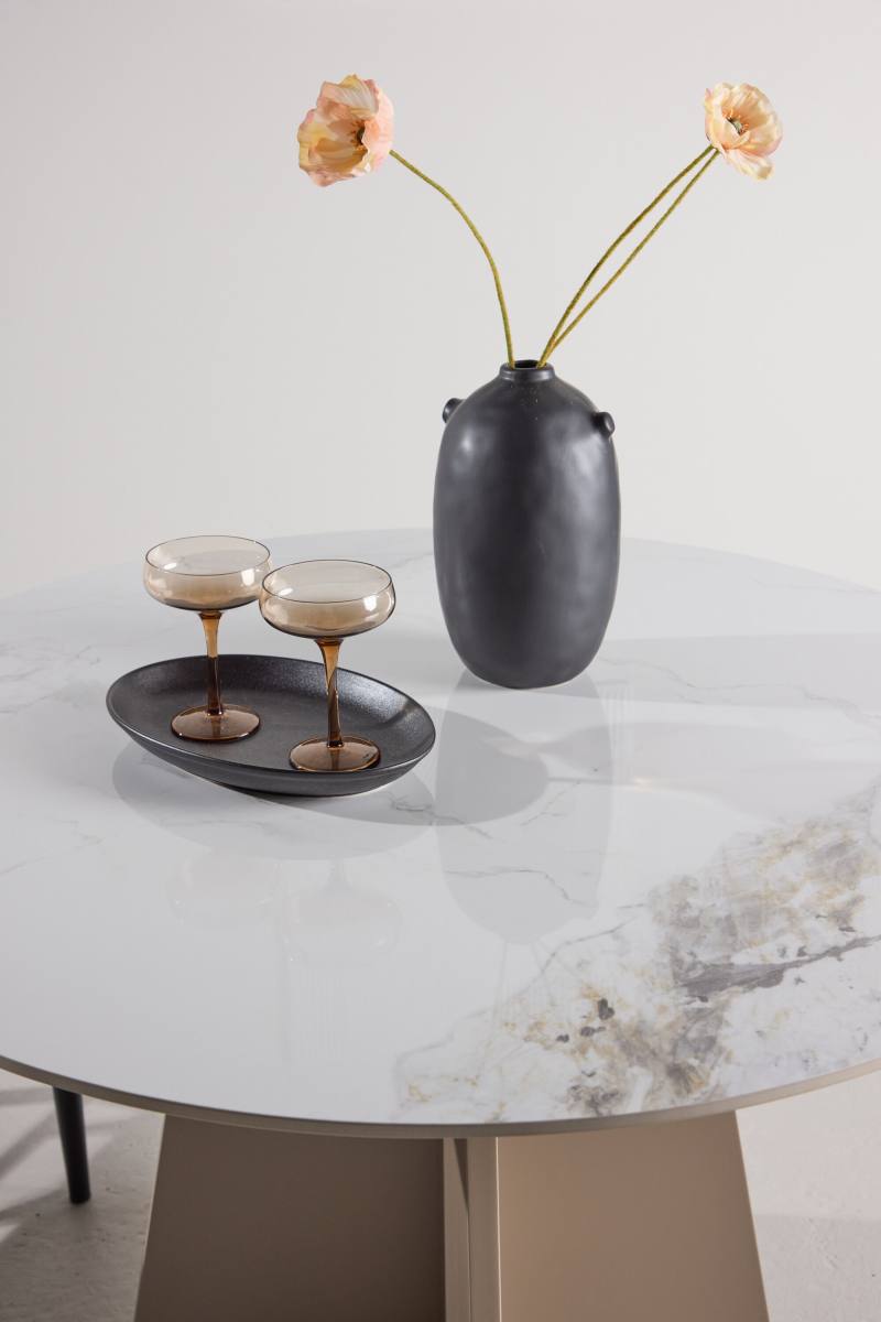 VENTURE DESIGN Bootcut spisebord, rund, produktbillede 10 af 11, Spiseborde hos HomeNordic