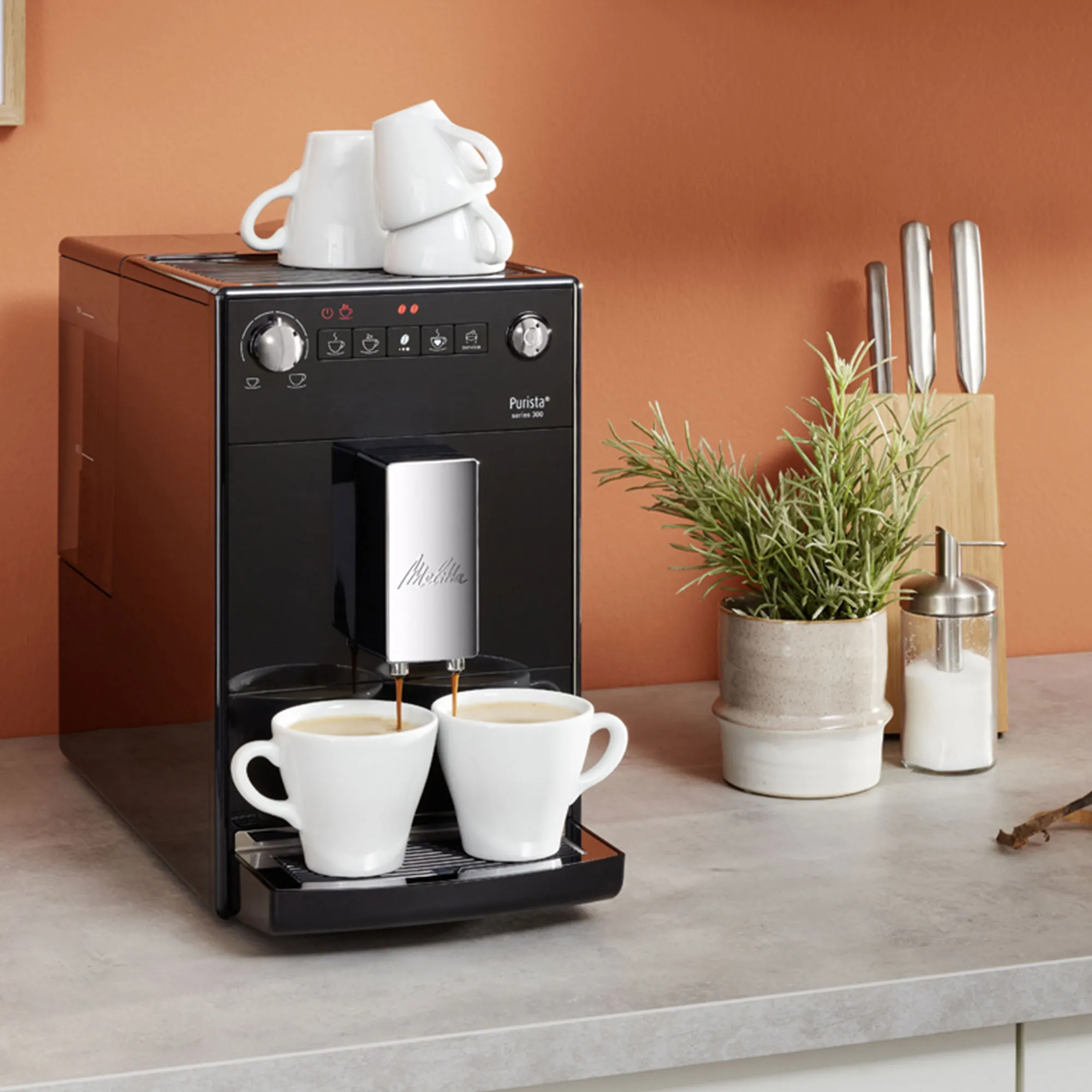 Melitta Purista Helautomatisk kaffemaskine, sort, produktbillede 3 af 3, Kaffemaskiner hos HomeNordic